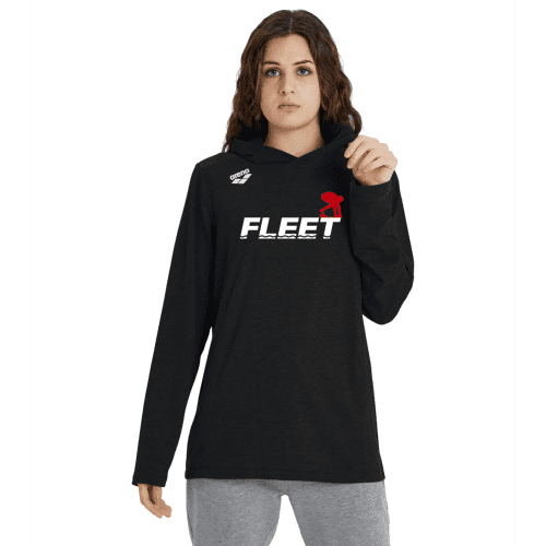 FLEET Arena Unisex Team Hooded T shirt Panel w Logo 3