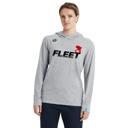 FLEET Arena Unisex Team Hooded T shirt Panel w Logo 6